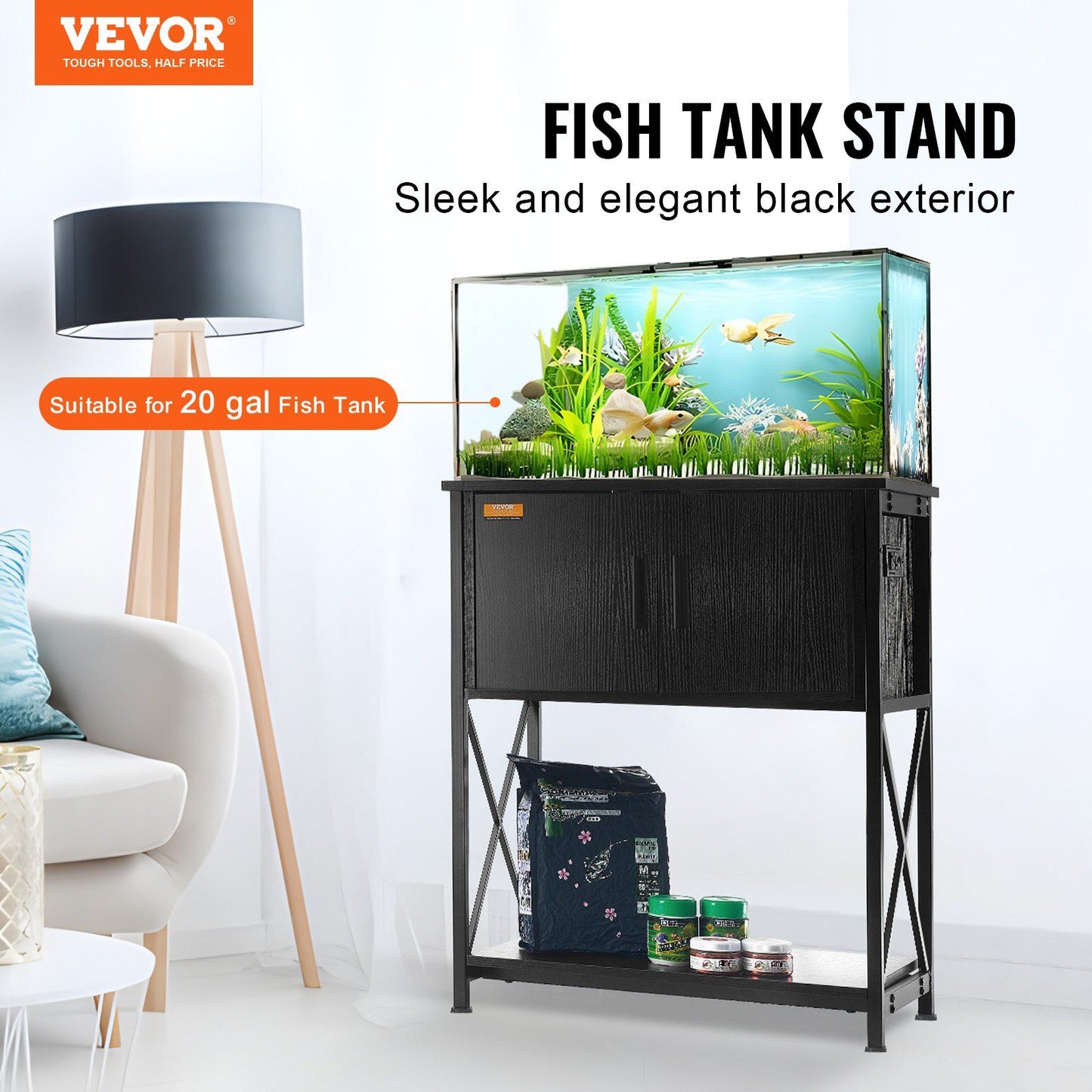 VEVOR Aquarium Stand, 20 Gallon