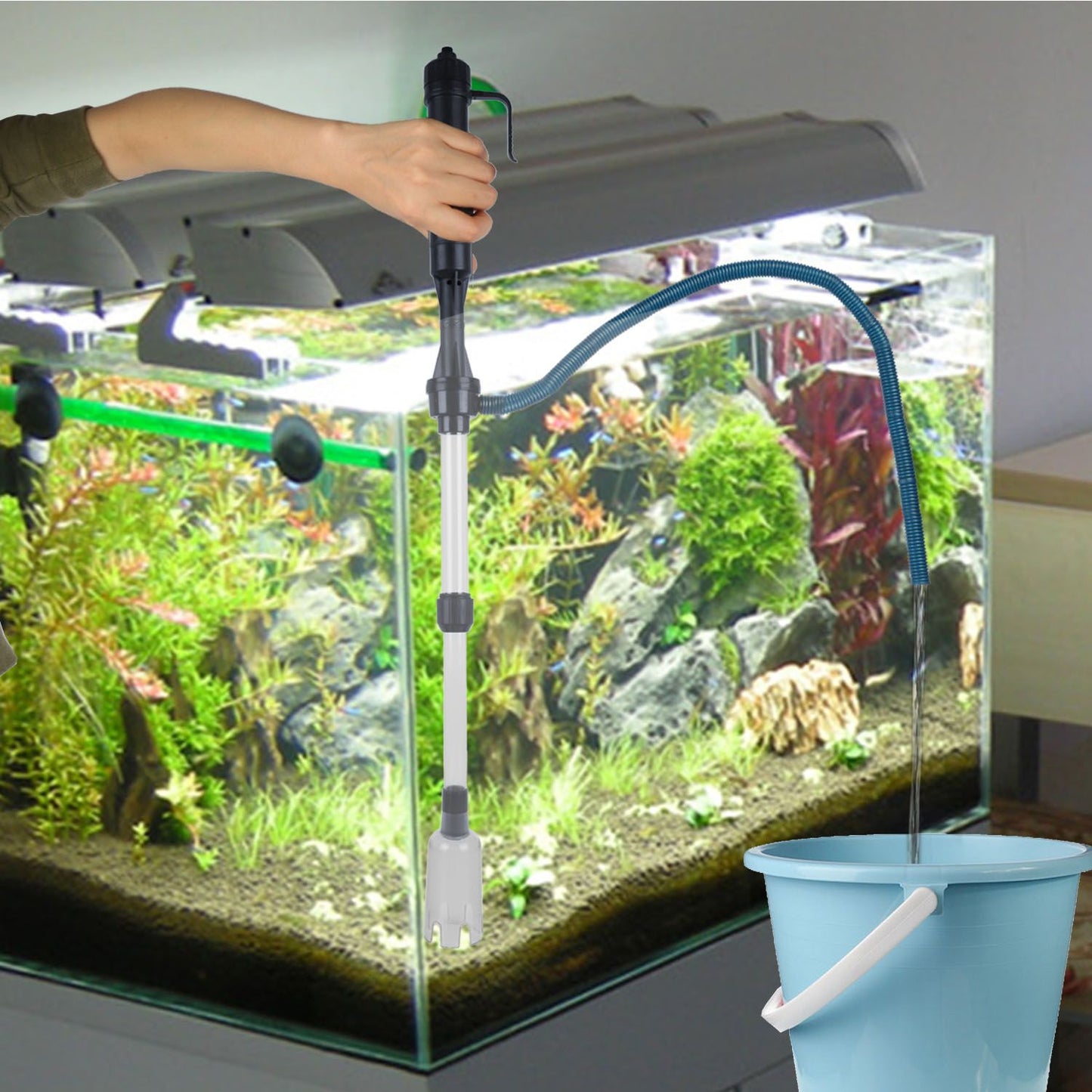 Aquarium Vacuum Gravel Cleaner - Battery Operated