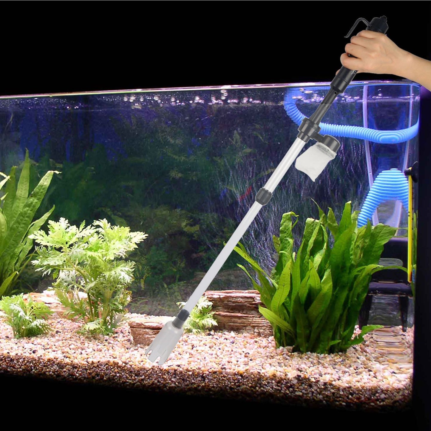 Aquarium Vacuum Gravel Cleaner - Battery Operated