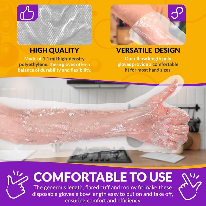 Disposable Elbow Gloves for Aquarium Maintenance