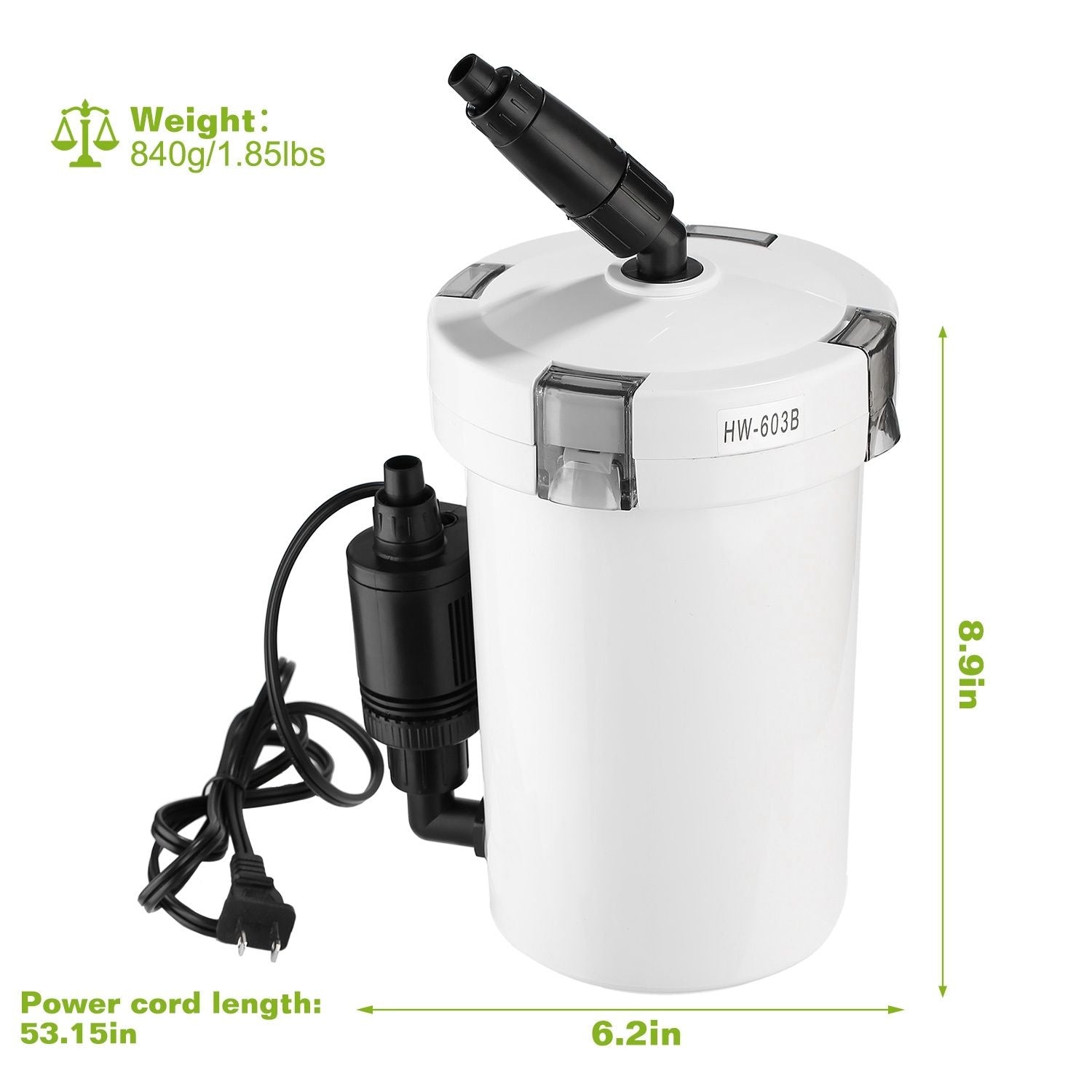 3-Stage External Canister Filter - 28 Gallon