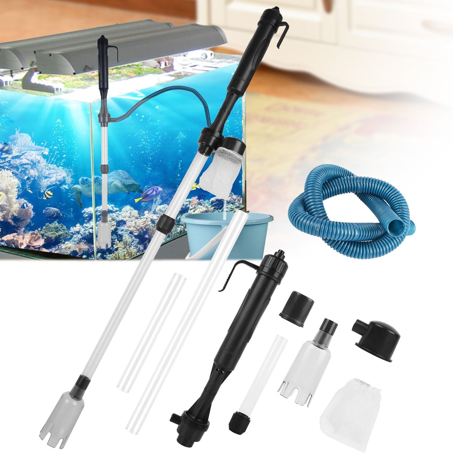 Aquarium Vacuum Gravel Cleaner - Battery Operated